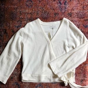 Madewell TEXTURE & THREAD Tie Front Top